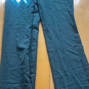 Teal Pants 8 by Yoox Women's Size 40 Slim Wide Leg Paints Made In Italy New